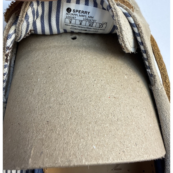 Sperry Top-Sider Nordstrom Boat Shoes Mens 9 Tan Brown Suede Lace Up Loafer EUC main image 7